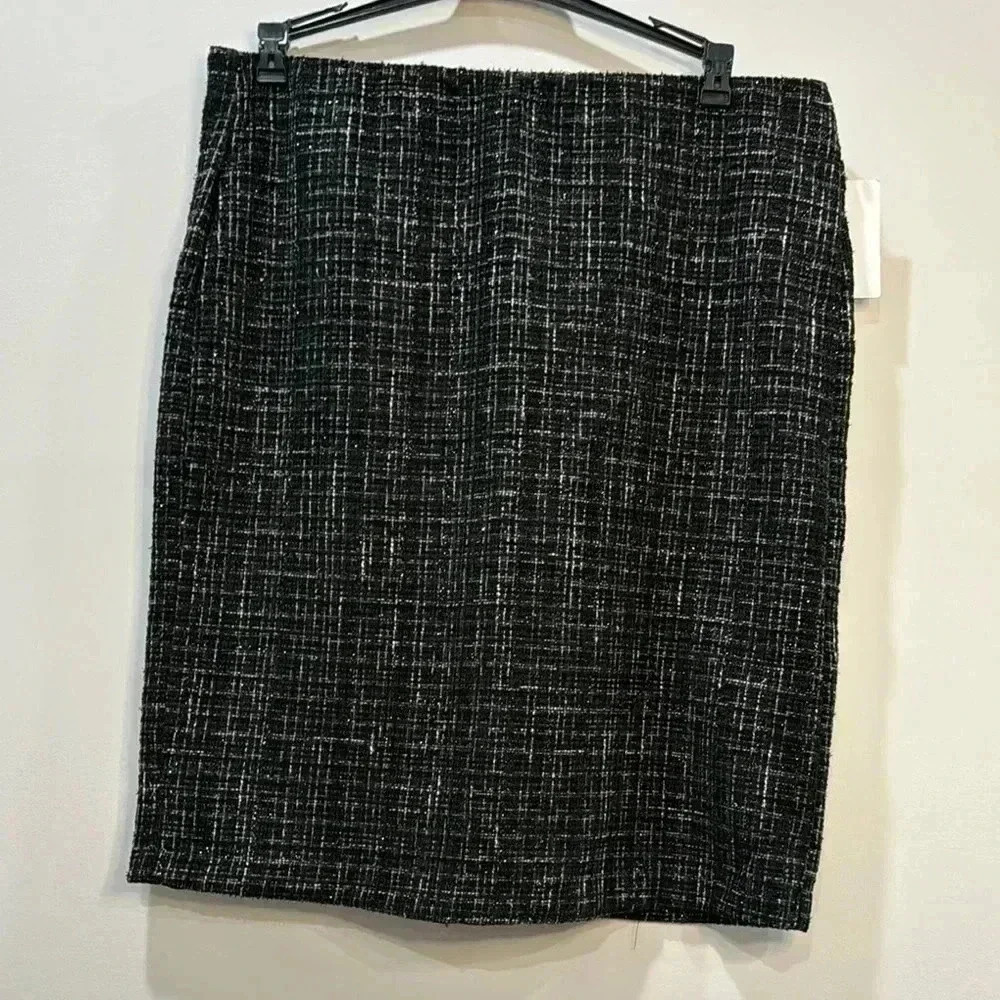 Jenna Rose Tweed Pencil Skirt - Size 14